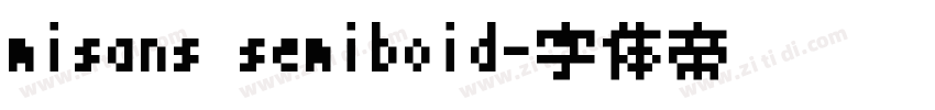 misans semiboid字体转换